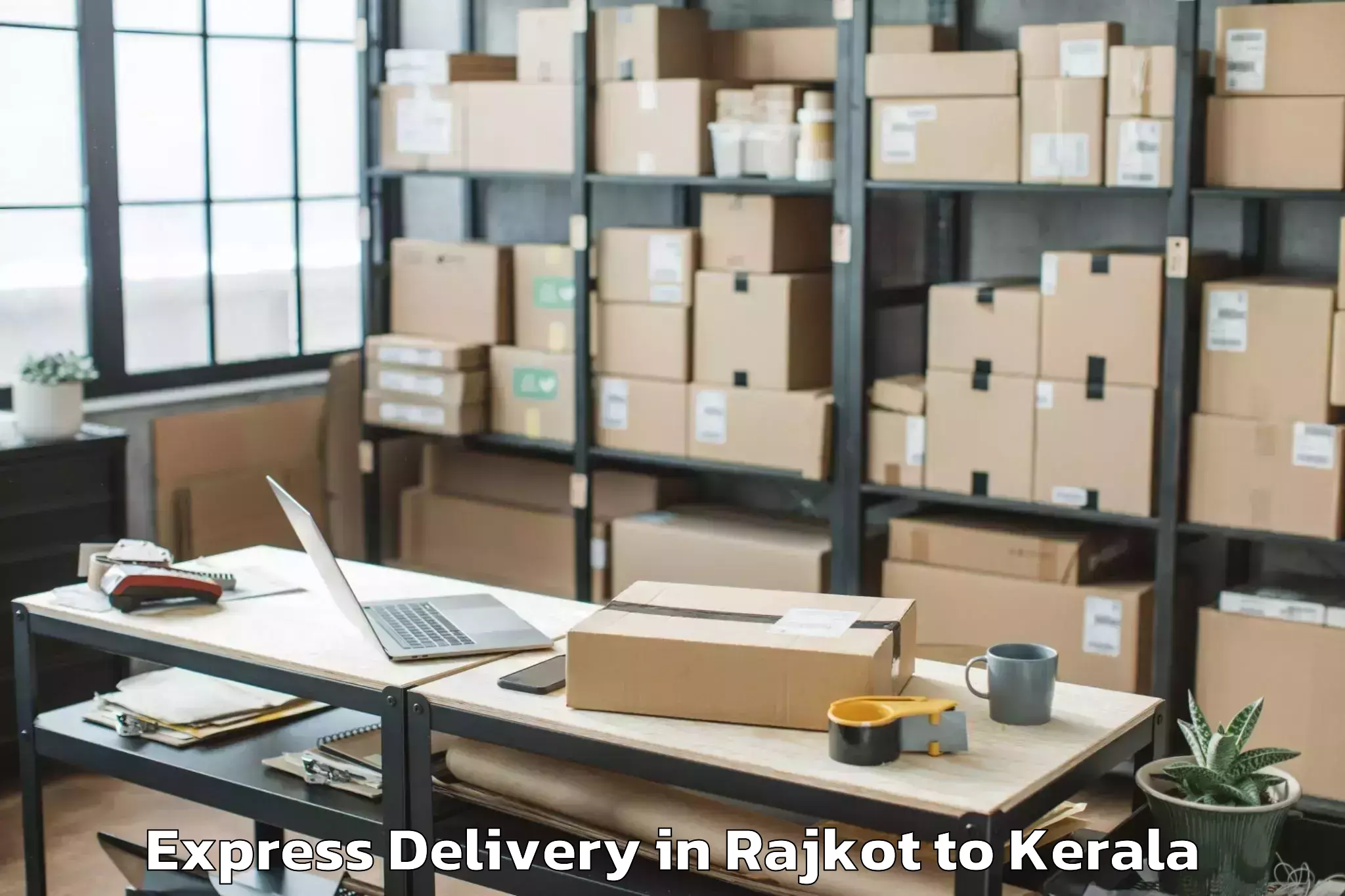 Professional Rajkot to Aroor Express Delivery